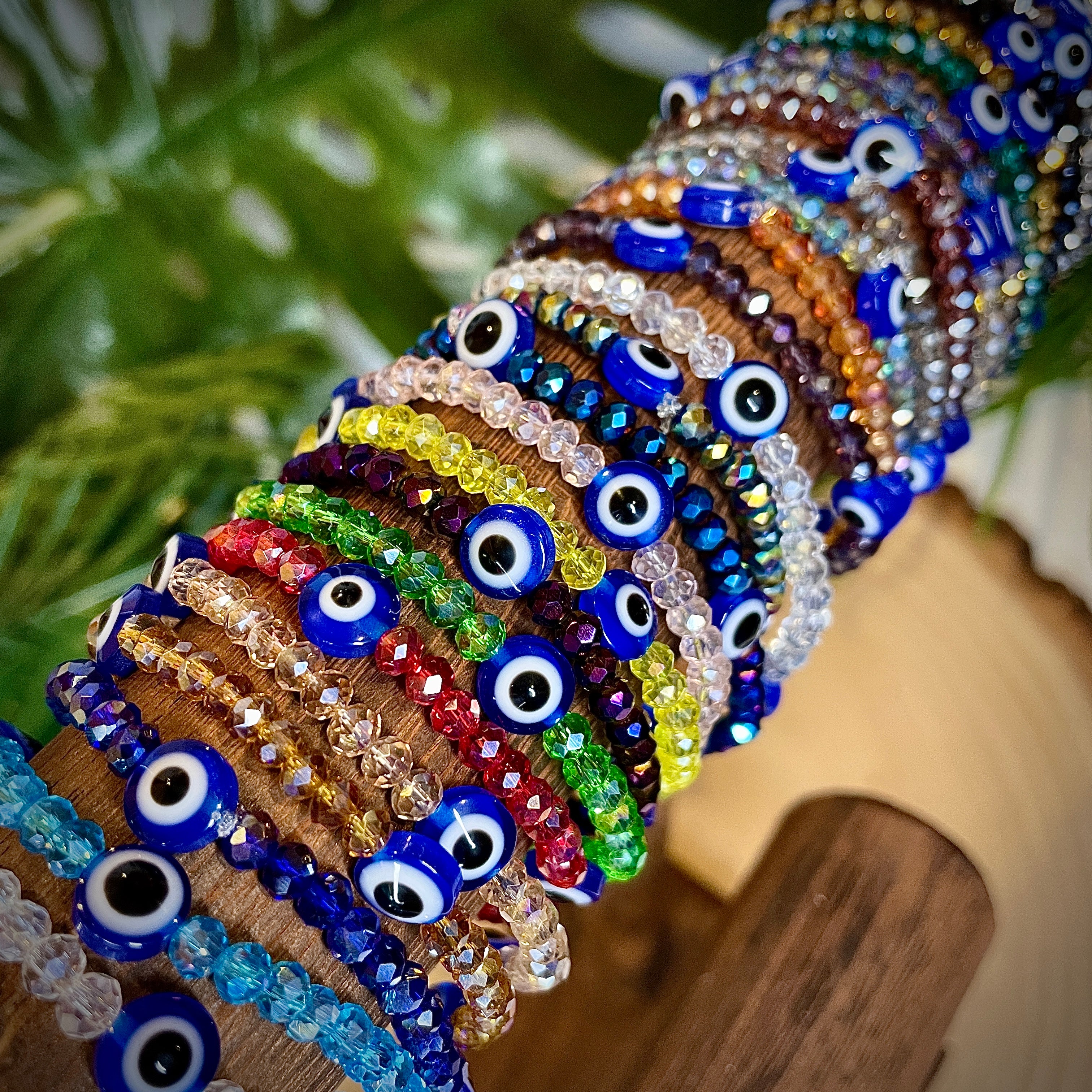 Handmade Evil Eye Bracelets Beads (Navy Blue)